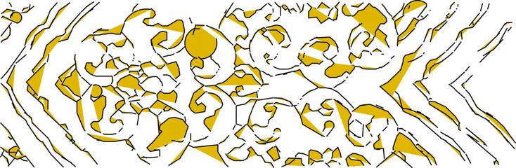 vector sketch illustration silhouette design image traditional ethnic floral mandala ornament decoration