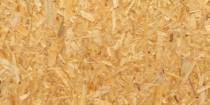 Real seamless texture of large OSB full sheet used on loft wall surfaces, OSB, oriented strand board