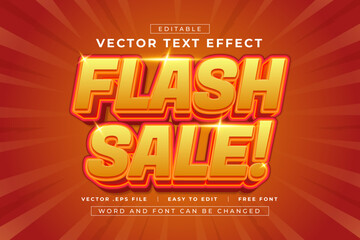 Vector Flash Sale editable text effect