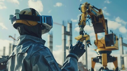 role of remote operation and telepresence in overseeing robotic construction activities from a distance