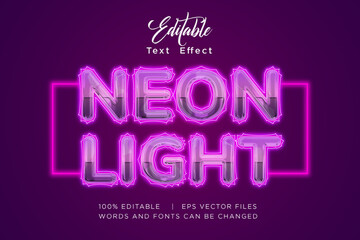 neon text effect