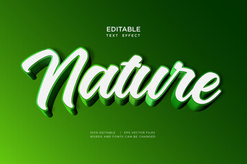 nature text effect