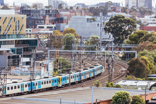 Melbourne Train Network in Australia