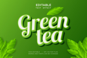 green nature text effect