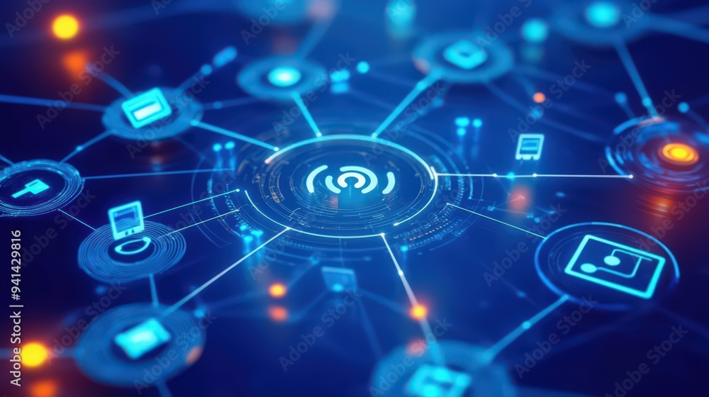 Poster internet network connections enable the seamless operation of iot devices and digital marketing effo