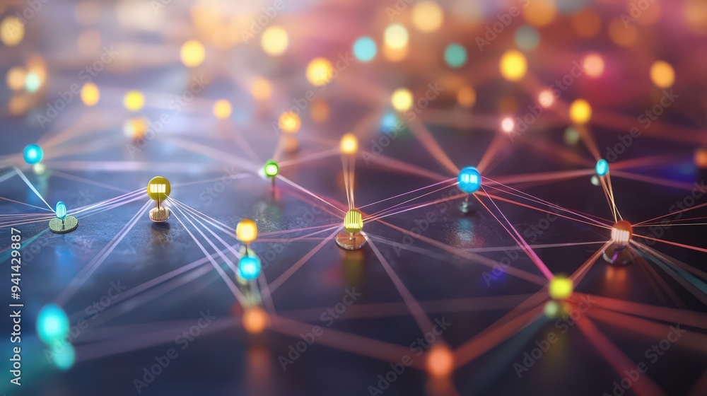 Poster internet network connections form the backbone of digital marketing, driving data-driven strategies.