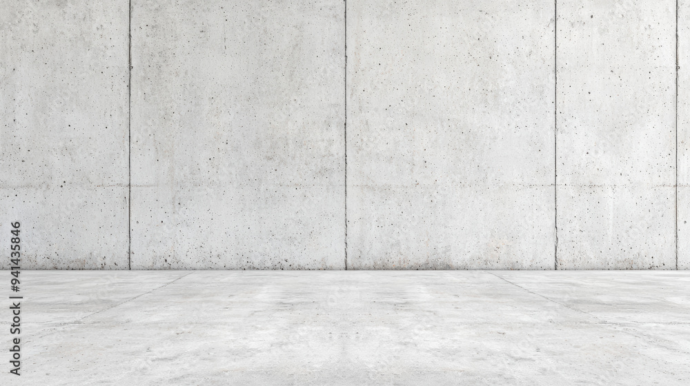 Poster minimalistic shot of a modern concrete wall with a smooth, polished surface and subtle texture, idea