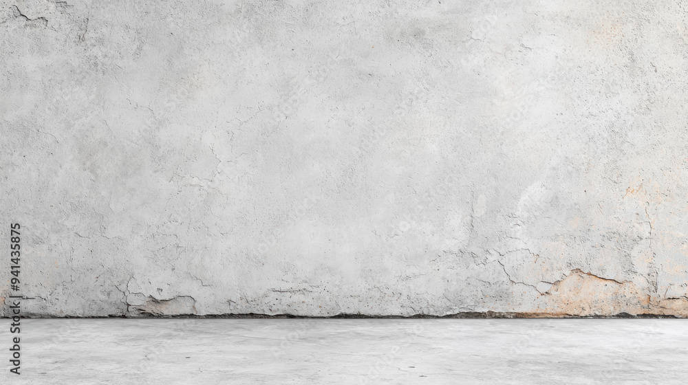 Aufkleber a textured concrete wall with cracks adds a rustic and aged charm to any setting, perfect for backgr