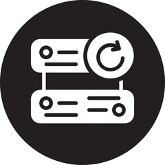 refresh data glyph icon