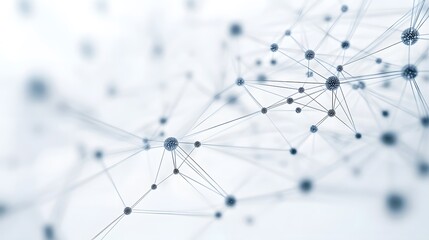 CG Abstract Neural Network: A CG representation of a neural network, with interconnected nodes and lines, floating against a white background.
