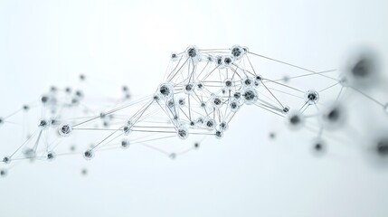 CG Abstract Neural Network: A CG representation of a neural network, with interconnected nodes and lines, floating against a white background.

