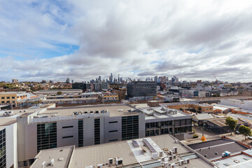 View towards Melbourne from Cremorne in Australia