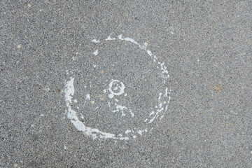 stop sign on the asphalt