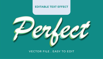 perfect typography Editable text effect 3d Traditional Cartoon template style premium vector	