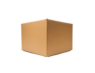 Fototapeta premium Cardboard box, isolated view