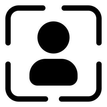 Portrait icon for photography and personal images