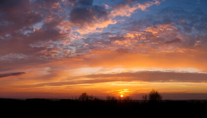 beautiful sunset breathtaking view sunset sky warm soothing colors