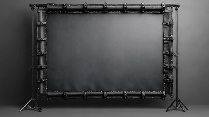 Professional Photography Black Background Setup - Generative AI