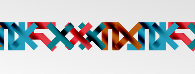 Fototapeta premium Colorful squares, lines minimal abstract background. Vector Illustration For Wallpaper, Banner, Background, Card, Book Illustration, landing page