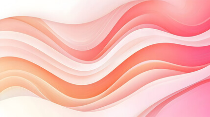 Abstract pink background with wavy lines, light white and fade orange style, flat view, vector illustration, simple, high resolution, minimalist background, bright and airy
