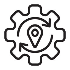 location line icon