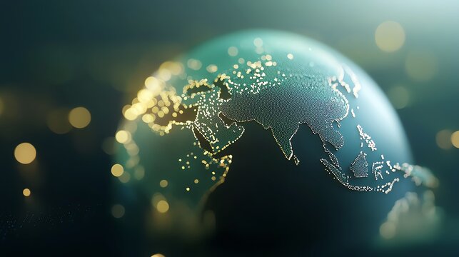 China's Belt and Road Initiative, global development, 3D illustration