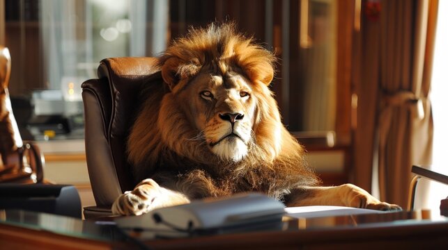 Lions as corporate bosses
