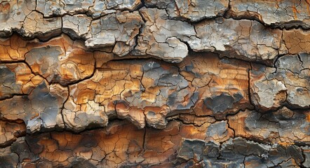 Fototapeta premium Rusty Metal Texture, Corrosion on Steel, Industrial Art, Surface of Iron