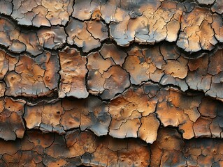 Rusty Metal Surface with Peeling Paint