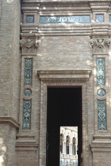 Fototapeta premium Plaza de Espana, historic square of Sevilla, Andalucia, Spain