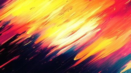 Obraz premium Abstract background with bold, jagged lines and vibrant colors, evoking a sense of intensity and energy