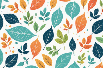 Fototapeta premium autumn leaves pattern background