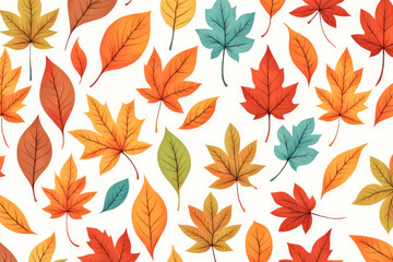 Obraz premium autumn leaves pattern background
