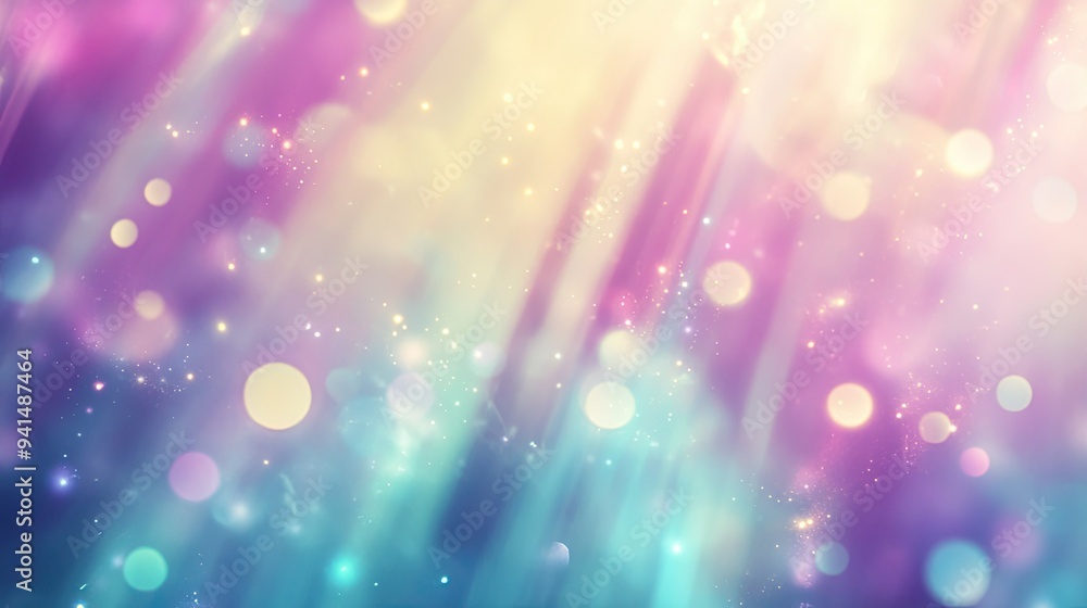 Poster abstract background with soft, blurred lines and light bokeh effects, evoking a dreamy and ethereal 