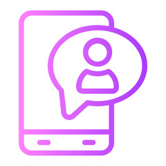 user friendly gradient icon