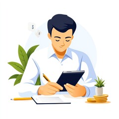 A mobile app offering financial quizzes and learning modules