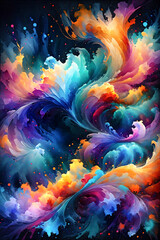 Obraz premium Abstract flow of particles forming digital waves ideal for a technology-themed smartphone background.