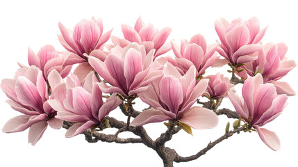 Flower colorful realistic leaves, isolated on transparency background PNG © Supak
