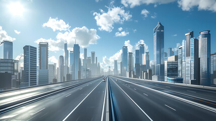 Obraz premium road in the city