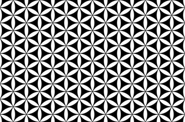Abstract Seamless Geometric Black and White Pattern. 