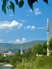 The city of Mostar in Bosnia and Herzegovina, Europe