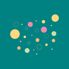 basick Abstract Dots Shape from backround