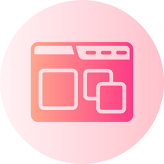 hamburger menu gradient icon