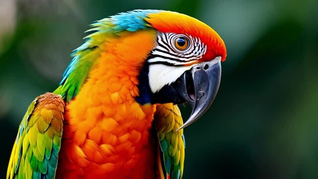 close up of parrot footage