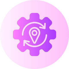 location gradient icon