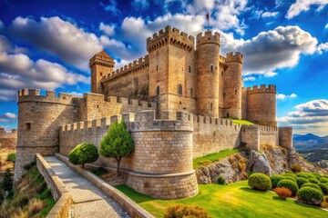 Ancient Fortress Monumental - Historic, Architectural, Stone Walls, Imposing, Legendary