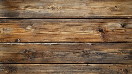 Obraz premium Top view of weathered wooden planks with natural wear, visible grain, and rough textures, ideal for a rustic background
