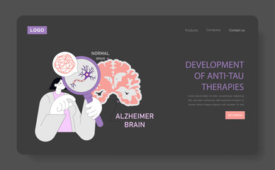World Alzheimers Month. Flat Vector Illustration