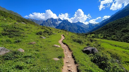 Fototapeta premium Hiking the Inca Trail to Machu Picchu, Peru