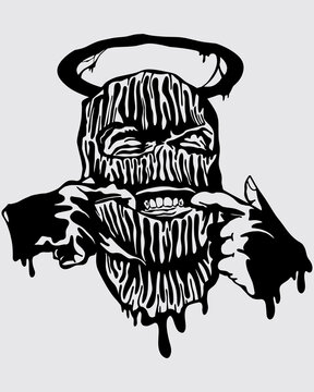 Robberbank gank mask ACAB illustration vector clip art SWAG poster, t shirt design sticker editable